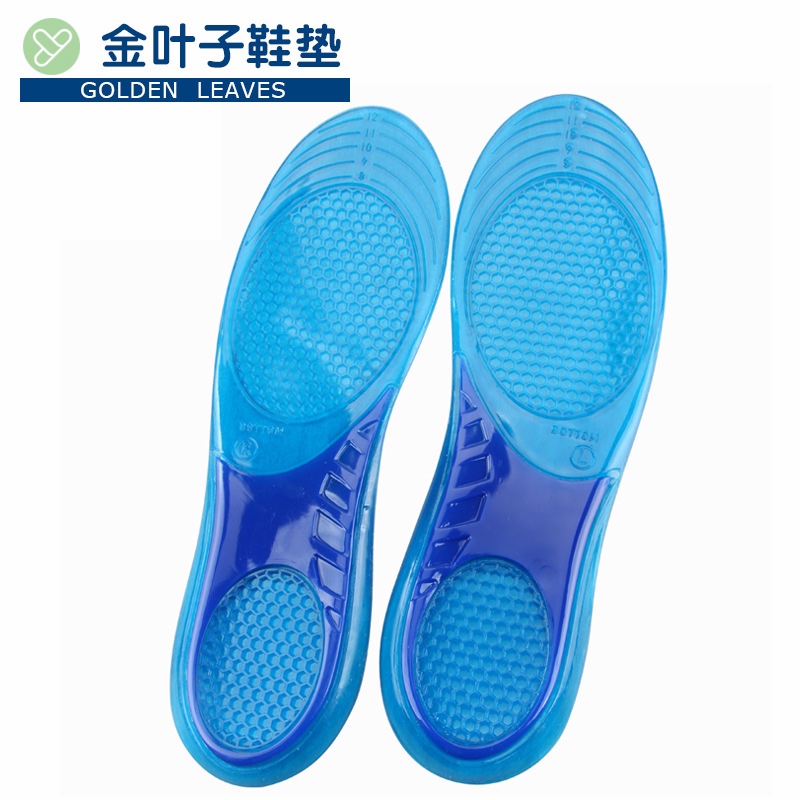 Thickened hexagonal honeycomb silicone sports insoles, shock-absorbing, sweat-absorbing, soft military training insoles GEL- Women's style