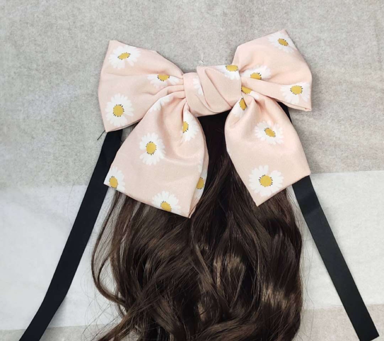 Bow wig, ponytail high-temperature silk wig pieces, custom-made and wholesale ponytail details Picture