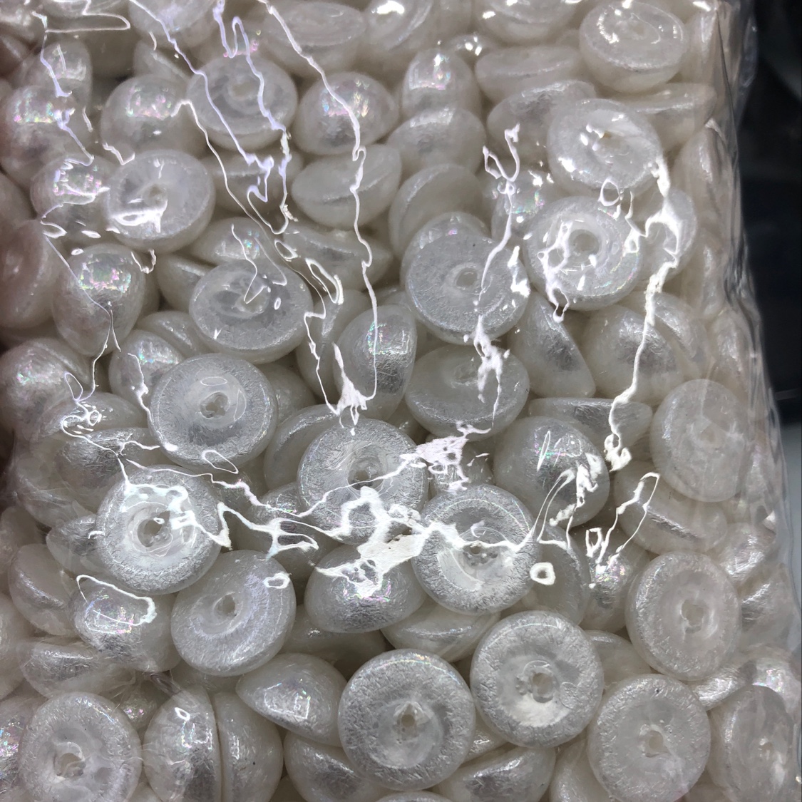 12m half-sided silk-patterned beaded bright beaded jewelry accessory