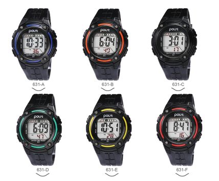 631 Jump Type Waterproof Electronic Watch For Students