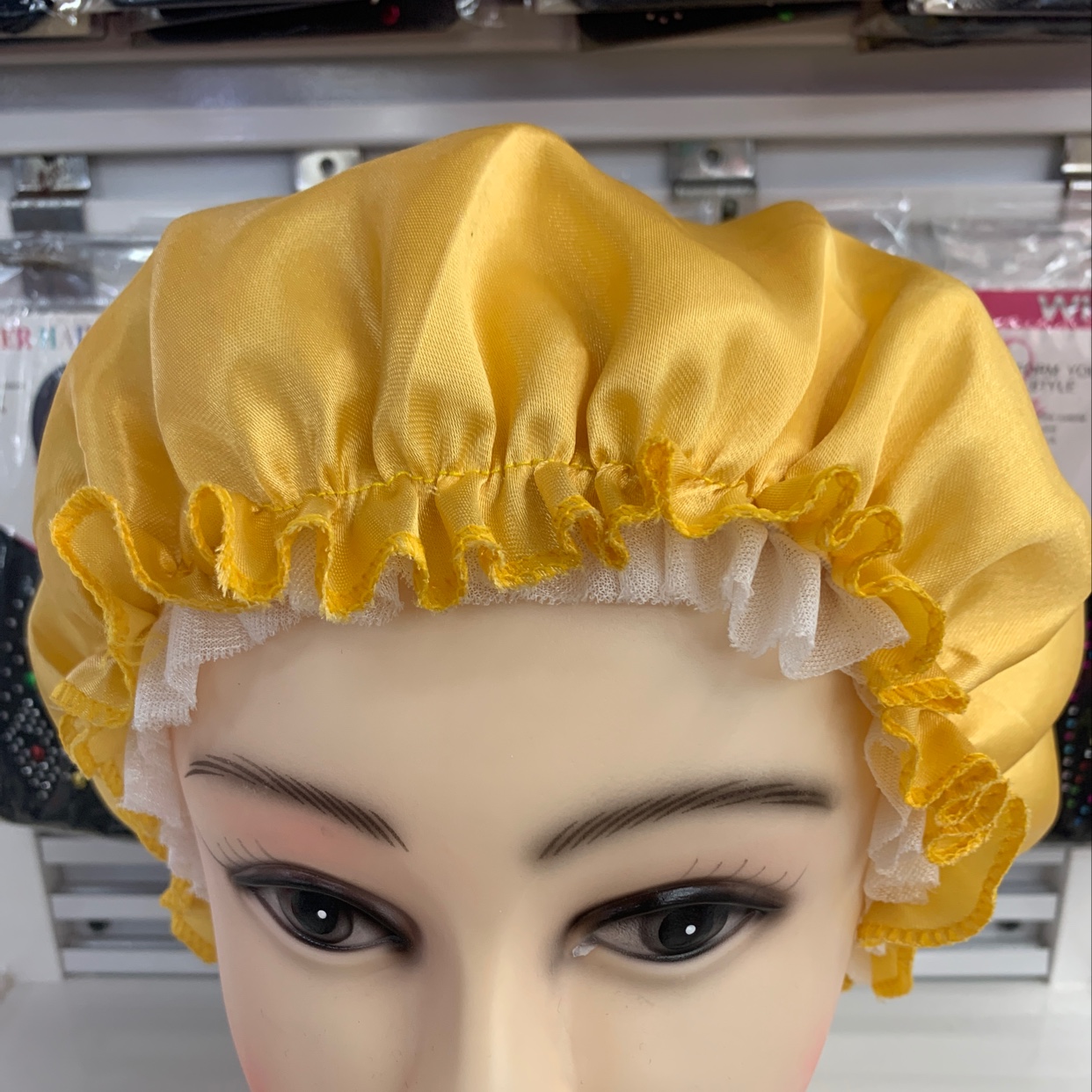 Lace hat and sleeping cap