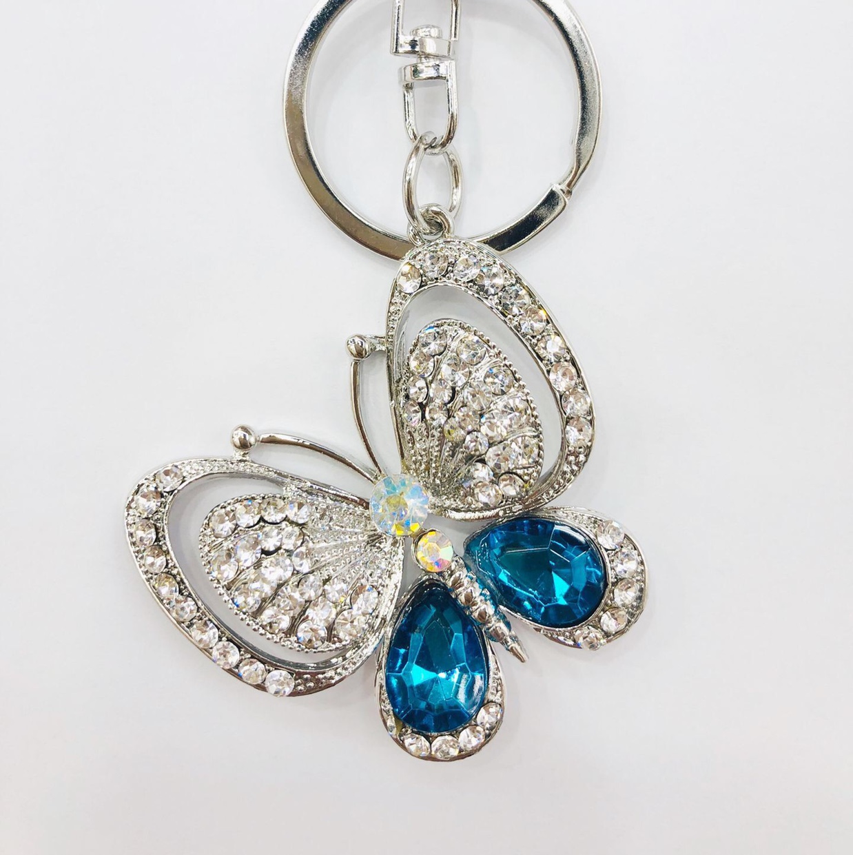 New zinc alloy butterfly keychain