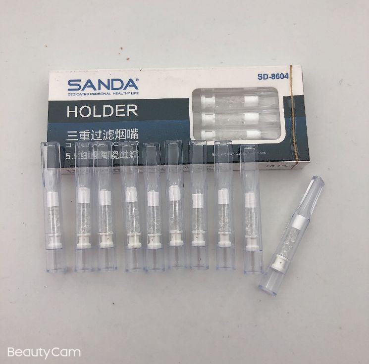 三达细烟负离子陶瓷一次性烟嘴健康纳米香菸嘴清肺三重过滤净烟器详情图4