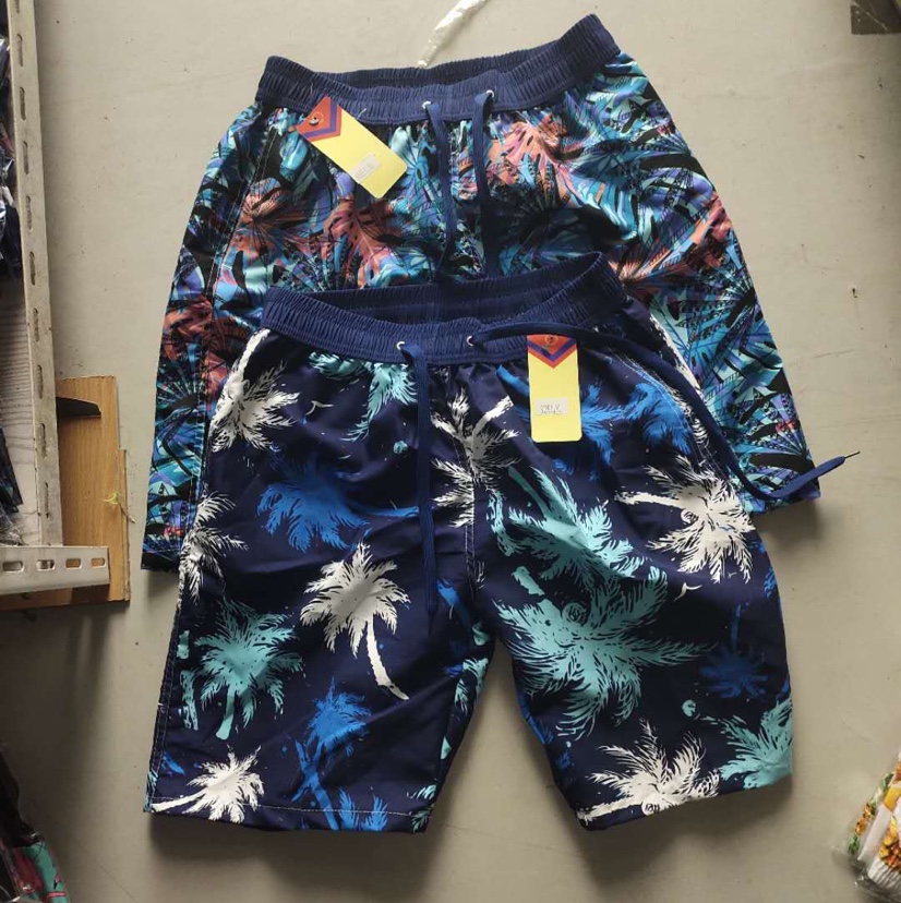 Mixed-color couple beach pants Specification image