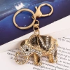 Thai and Korean version zinc alloy elephant keychain details Picture