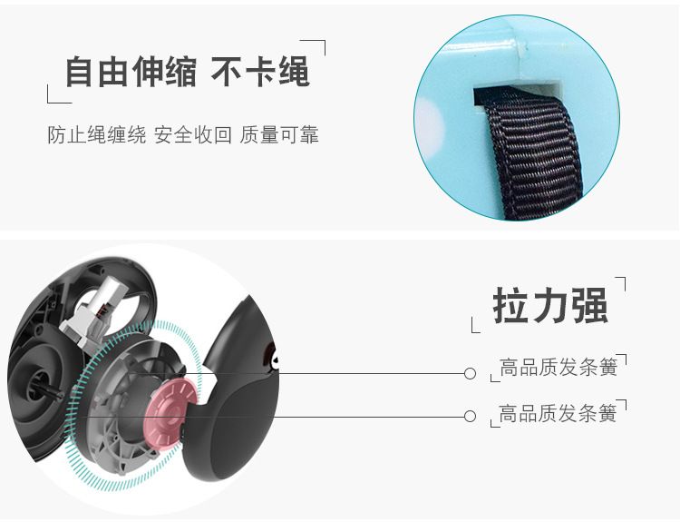 宠物用品厂家现货直销 可伸缩便捷宠物牵引绳 印花狗狗自动牵引器详情图4