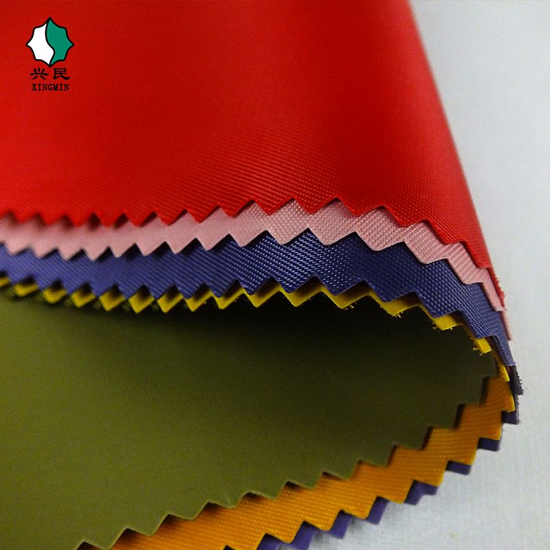 230T twill PVC Oxford fabric 60-filament coated polyester filament cosmetic bags, handbags and pen cases in stock. Customized according to samples details Picture