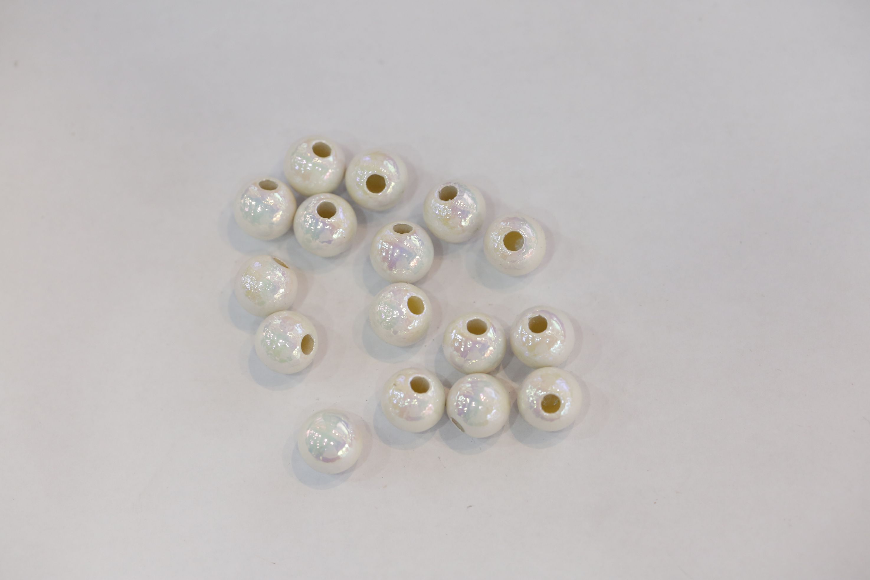 Wrinkle multicolored large single-hole beads 12MM thumbnail
