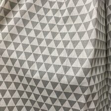 欧洲风几何系列灰色三角棉麻印花窗帘