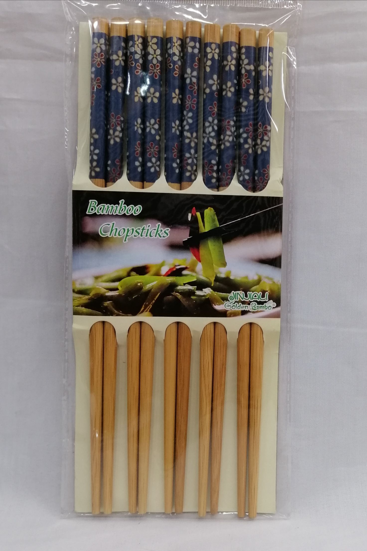 Bamboo chopsticks Natural bamboo suit household non-slip Chinese environmental friendly Chinese dark blue