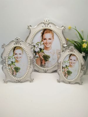 European-style photo frame creative decoration pearl display table photo frame studio wedding photo frame art detail image 1