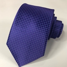最新紫色时尚男士领带批发编织提花涤纶领带工厂