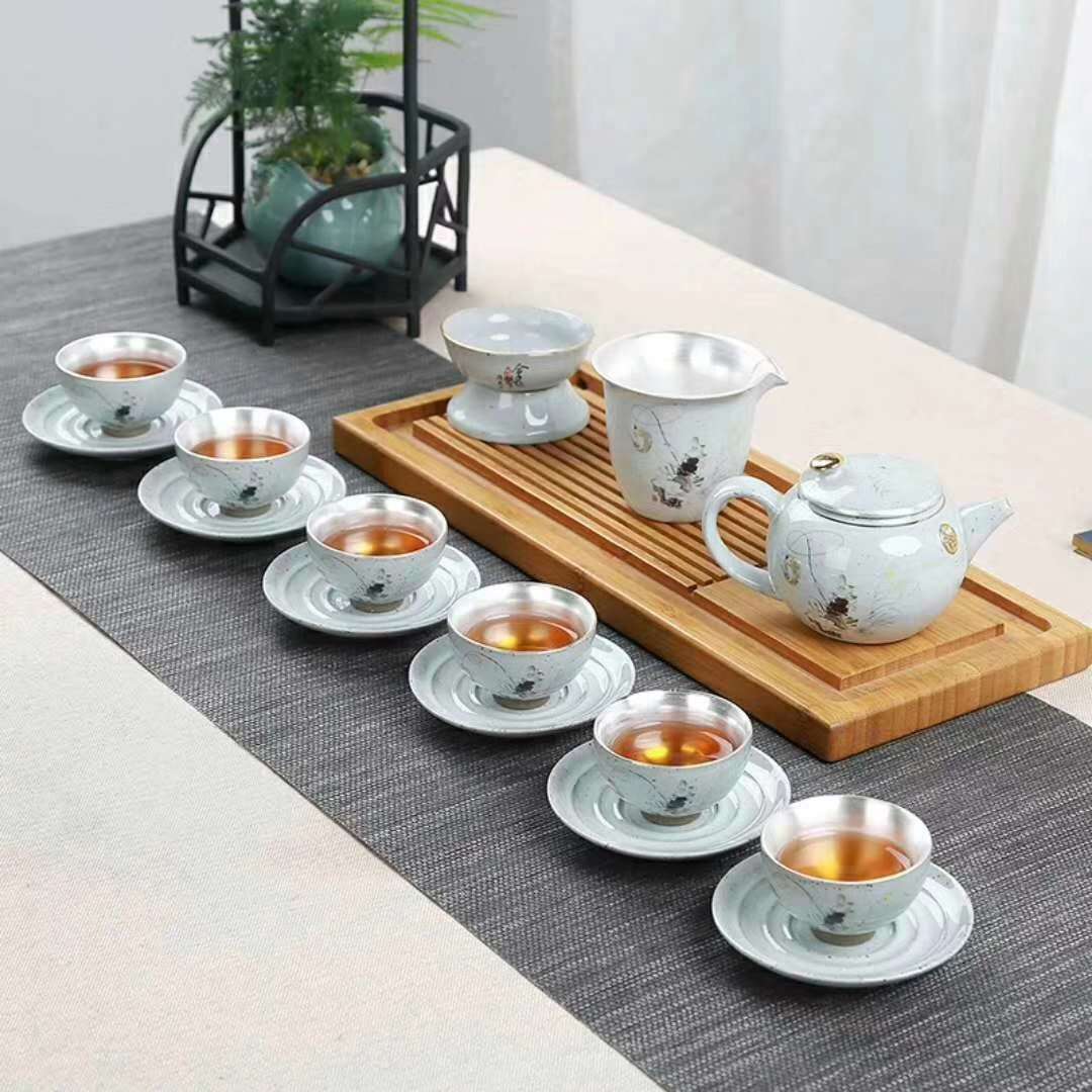 Yiwu Selection 10 head jiang Taigong fishing - lau silver tea set thumbnail