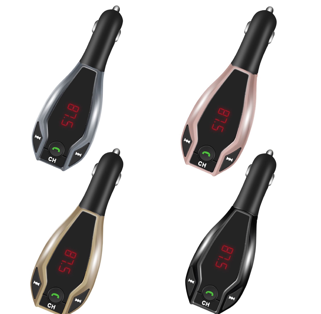 X7汽车车载蓝牙mp3播放器fm发射器插卡机免提通话细节图