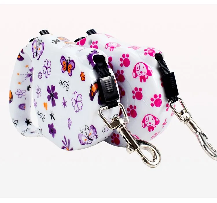 Factory wholesale of pet leashes, retractable, colorful, portable dog leashes and automatic leashes detail image 11