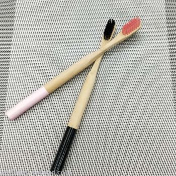 Original natural bamboo manual toothbrush bamboo fiber soft toothbrush Home hotel club Haute couture