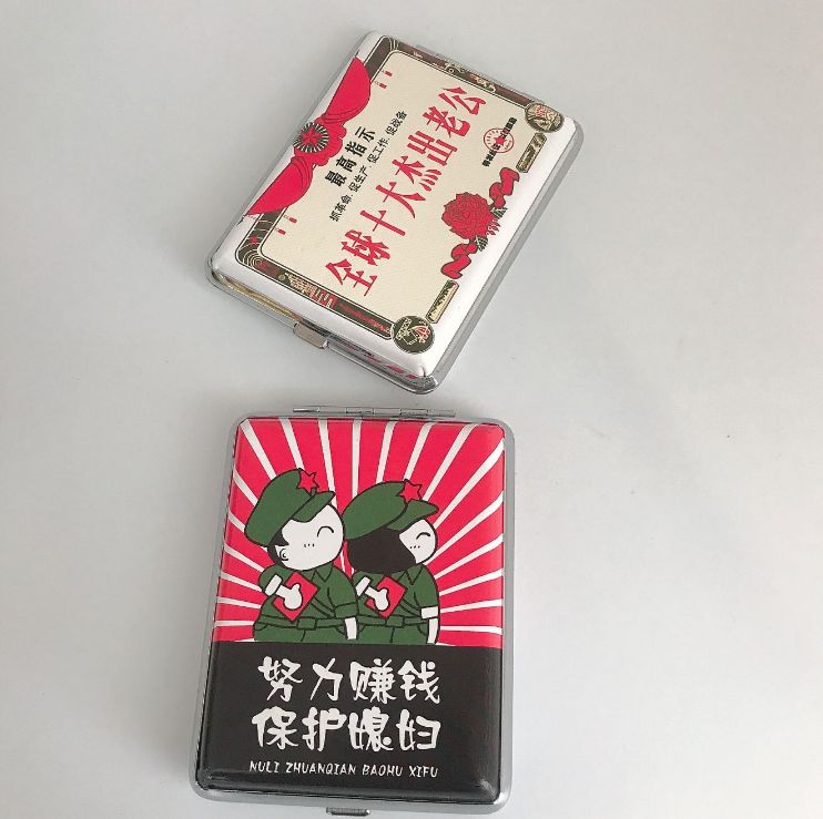 正品HG-16支装 超薄皮质 潮品烟盒 个性创意男士精品自动香菸烟具详情图3