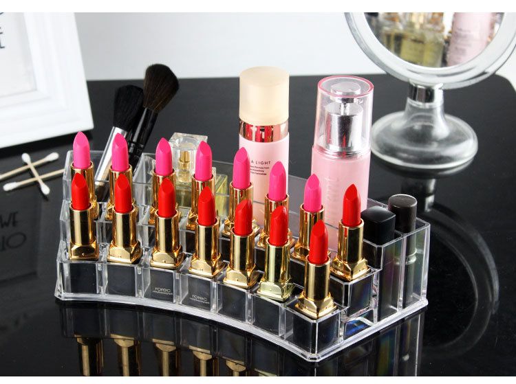 1066 Cosmetics storage box, nail polish lipstick stand, Lip gloss store desktop organization display stand, acrylic detail image 1
