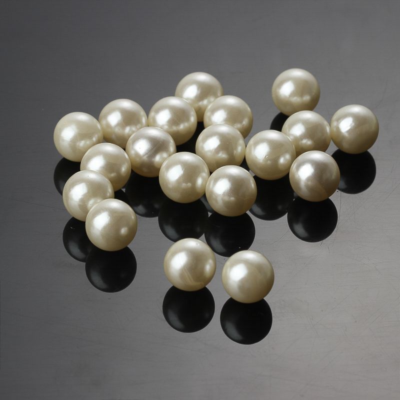 ABS water grinding imitation pearl loose beads DIY accessories decorative fake pearl no hole round beads 16mm wedding pearls