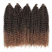Large wavy curly wig women's fashion crochet 18inch chemical fiber hair knotted dreadlocks