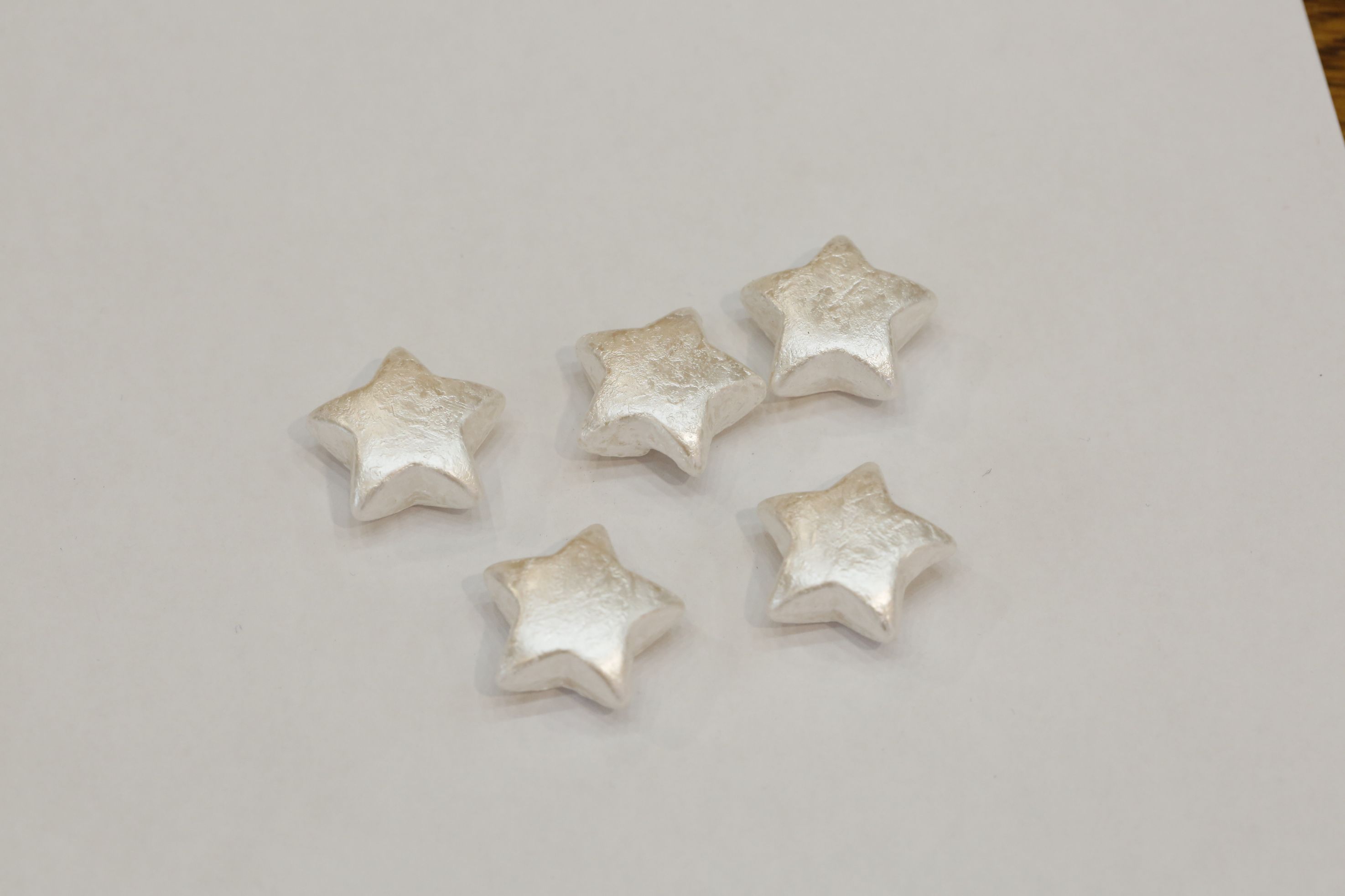Snow bead pentagonal star offset hole 24MM thumbnail