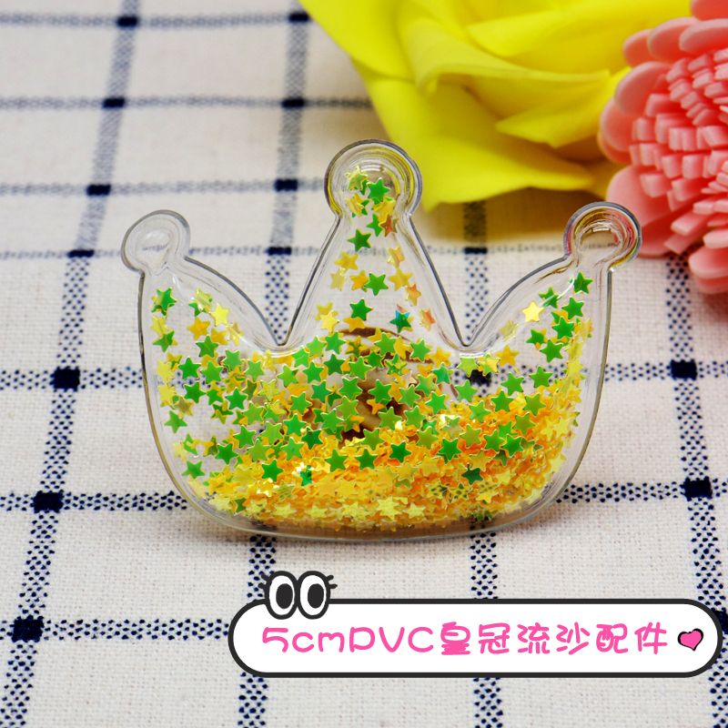 PVC quicksand crown accessories detail image 3