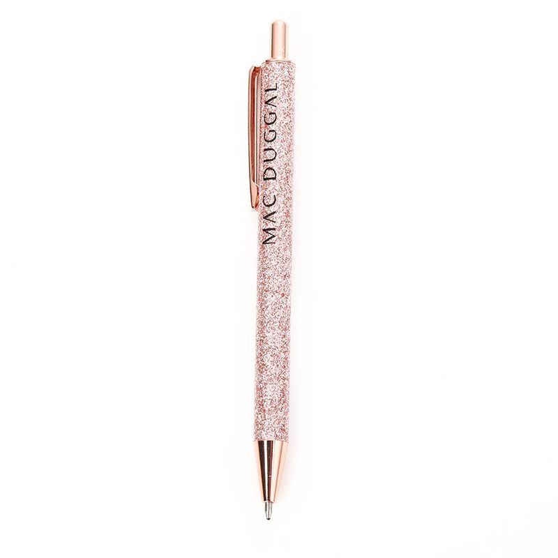 Metal ballpoint pen business office custom logo metal ballpoint pen light shiny metal ballpoint pen