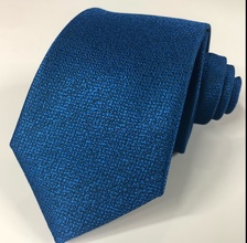 男士领带浅蓝色涤纶领带编织提花纯色领带工厂