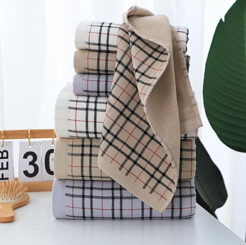 "Love Yourself, Love Your Family, Factory Direct Sale 8538 Scottish Bath towel, pure cotton gauze Premium bath towel. Specification image