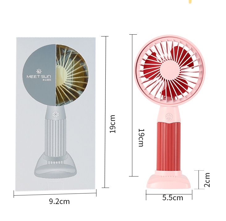 2020 New mini handheld fan, USB charging, popular fan, portable, ultra-quiet student fan Specification image