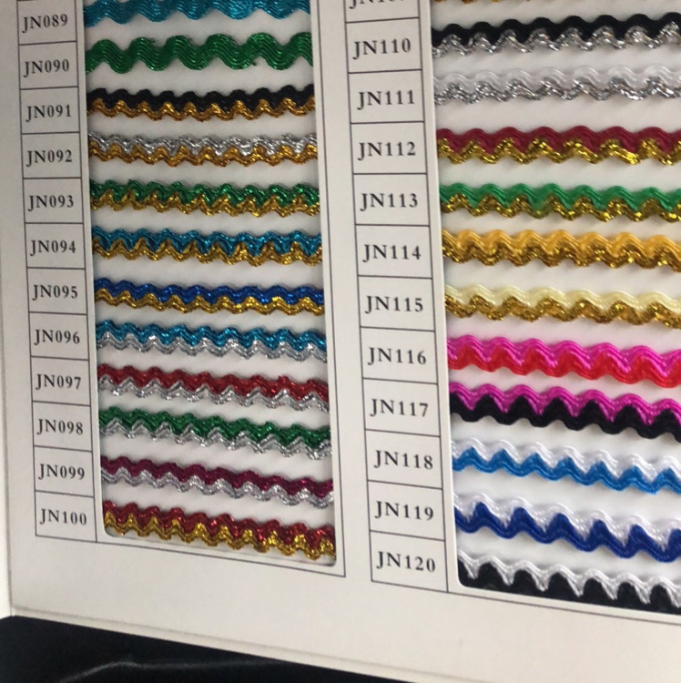 效果金银丝双色带夫妻带波浪边圣诞系列手工diy工艺品服装辅料