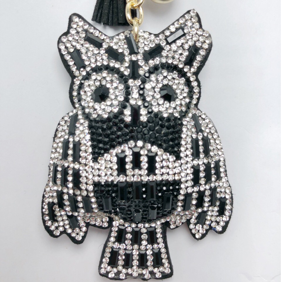 New Korean velvet owl keychain