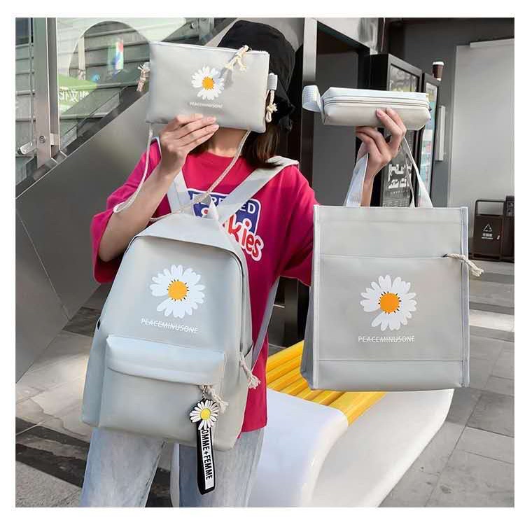 The popular "Little Daisy" four-piece student backpack Specification image