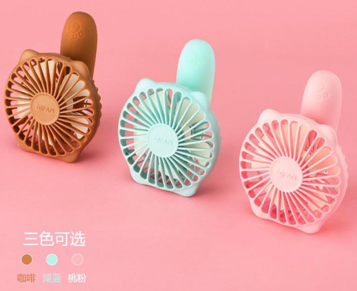 2020 New folding handheld fan usb charging mini Portable outdoor gift small fan detail image 1