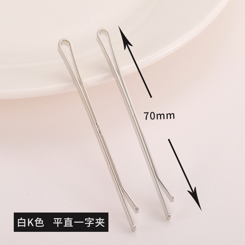 金色波浪一字夹弯弓形一字夹5.5CM 麻花发夹DIY饰品发夹配件批发详情图8