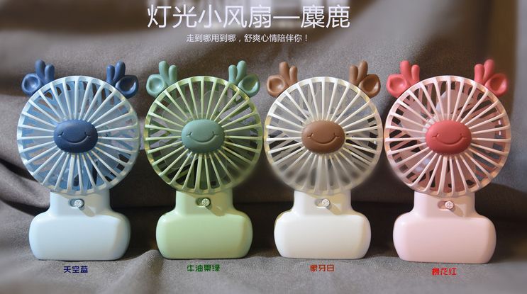 Mini Fan - Little Devil usb Charging Mini Fan Desktop Cartoon Three-speed Strong Wind Portable Desktop detail image 3