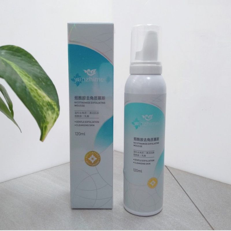 Yanzhimei Niacinamide gentle exfoliating mousse cleanses skin
