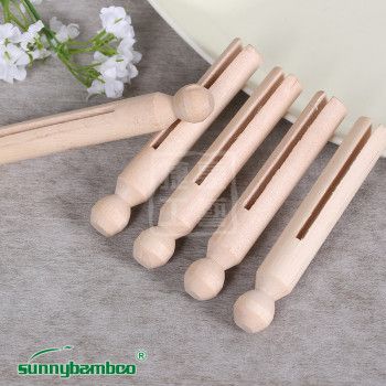 Wood craft log doll clip quality home wood clip storage clip drying clothes clip decorative clothespin thumbnail