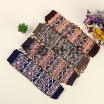 Winter Twist Half-Finger Gloves Knitted Wool Warm Fingerless Arm Cover For Men And Women full figure