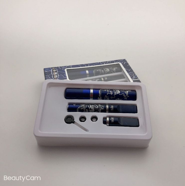 雅爵YJ-205 烟嘴过滤器循环型可清洗双重 过滤烟嘴男士中国蓝详情图4