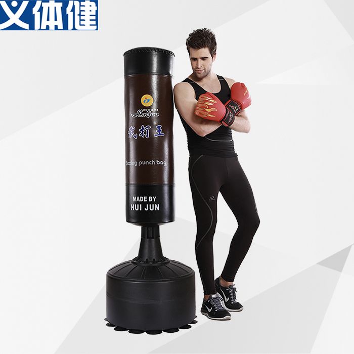 Hj-g070 martial arts body healthy vertical suction cup boxing sandbag