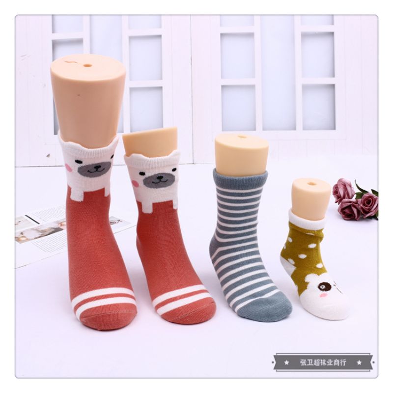 Comfortable and breathable children's cotton socks full figure