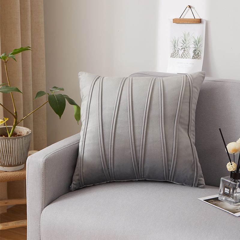 北欧现代纯色抱枕靠垫沙发办公室大靠背长腰枕床头抱枕套详情图3