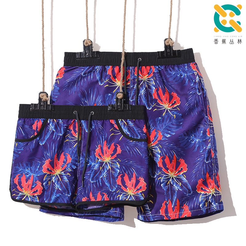 Midnight Flower couple beach pants details Picture