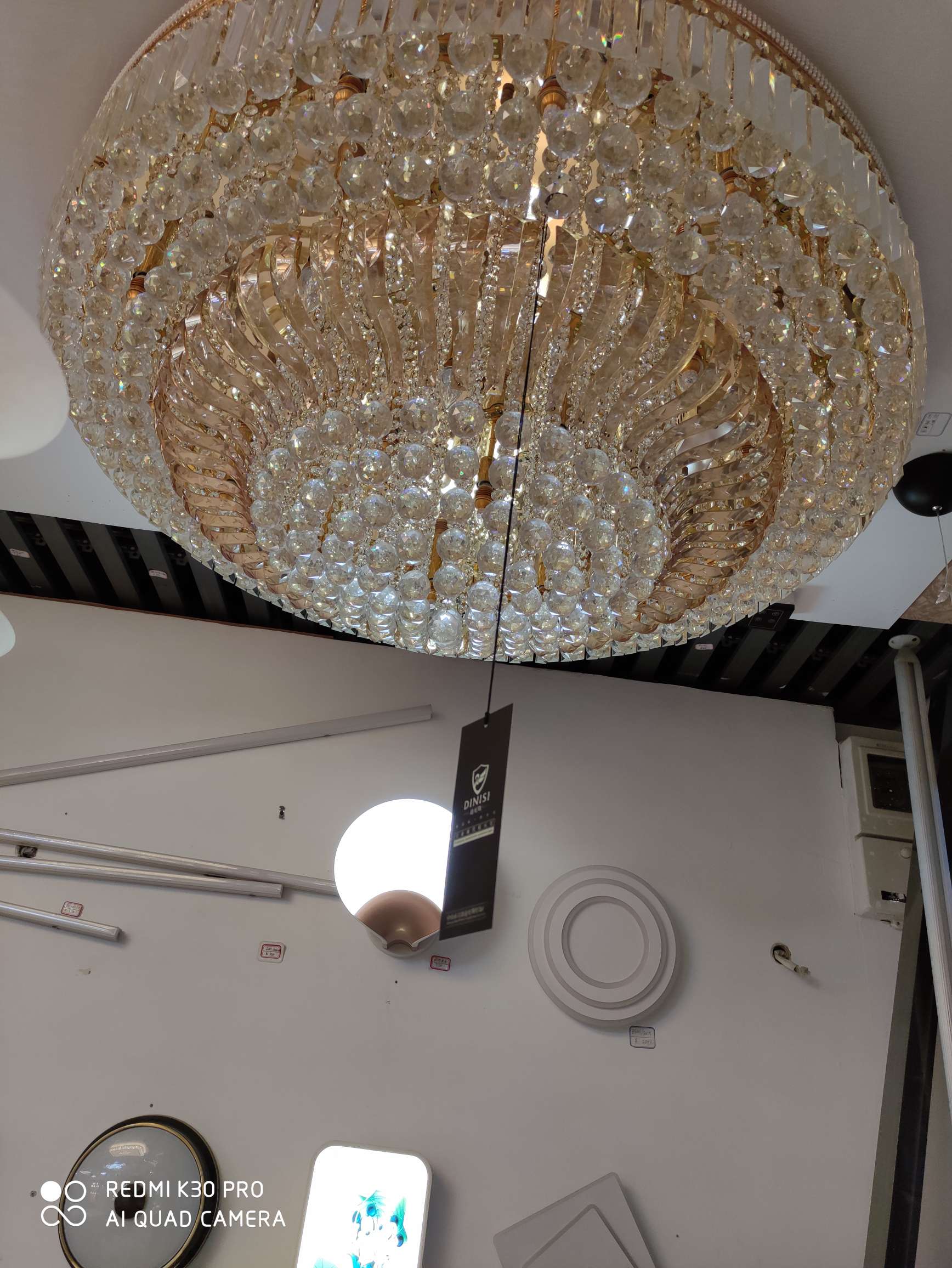 Lámpara de cristal 8350/1200Cm lámpara de techo villa hotel hogar personalizado hermosa atmósfera detail image 3