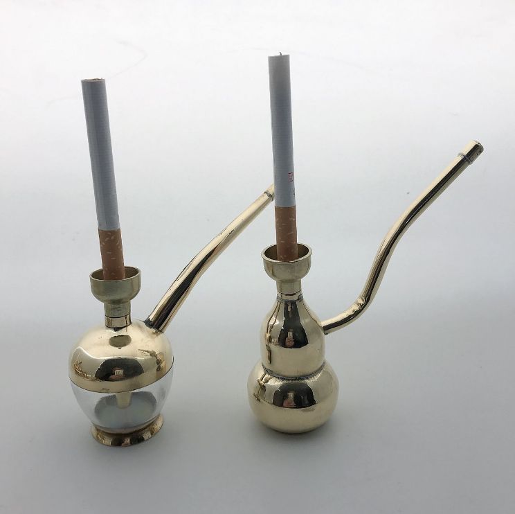 水烟壶全套水烟筒水烟斗纯铜加厚白铜复古老式水烟袋烟丝多重过滤详情图4