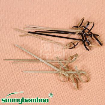 Knotted sticks, fruit sticks, disposable bamboo fruit sticks, fruit forks, fancy fruit sticks details Picture