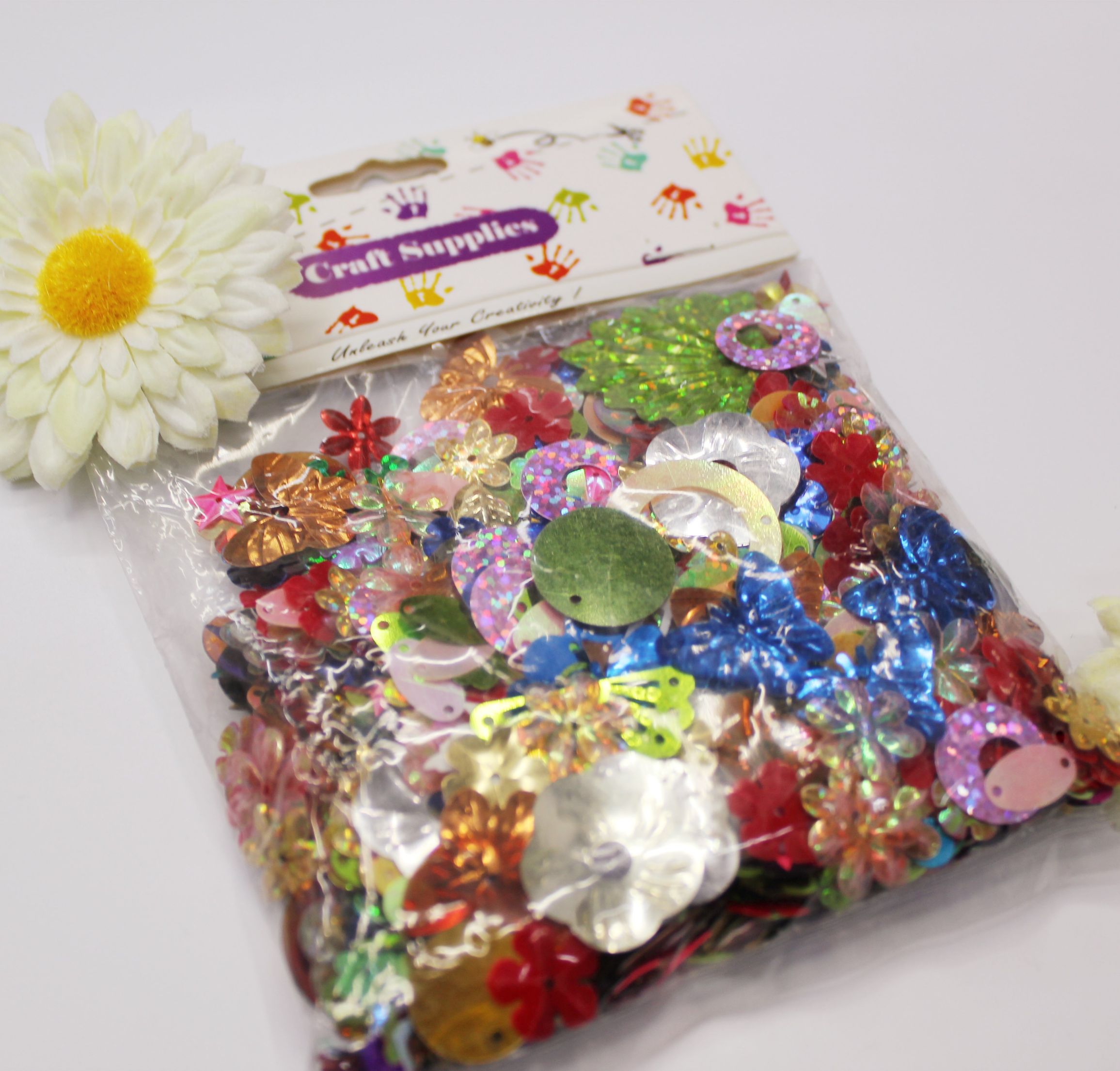 亮片DIY包装 50G亮片包装 带卡头款 混装亮片 定制款详情图2