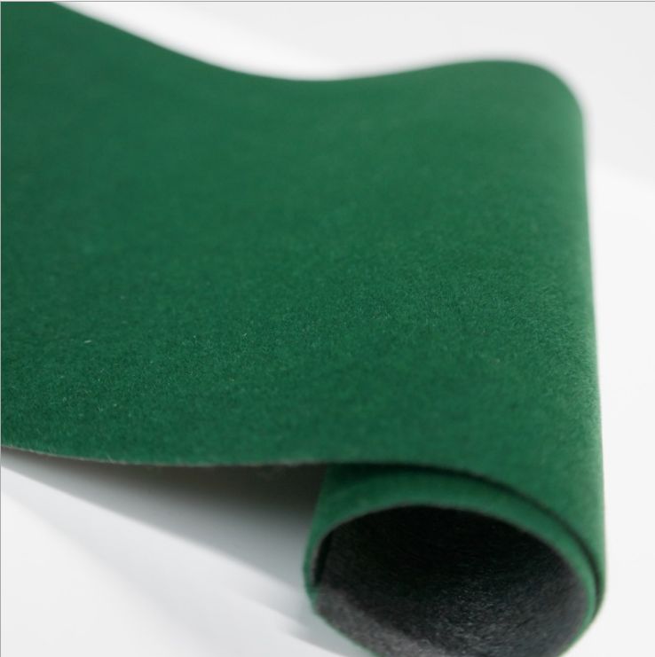 亮丽植绒材料 绿色植绒布面料酒盒茶叶盒绒布保健品包装长毛绒布产品图