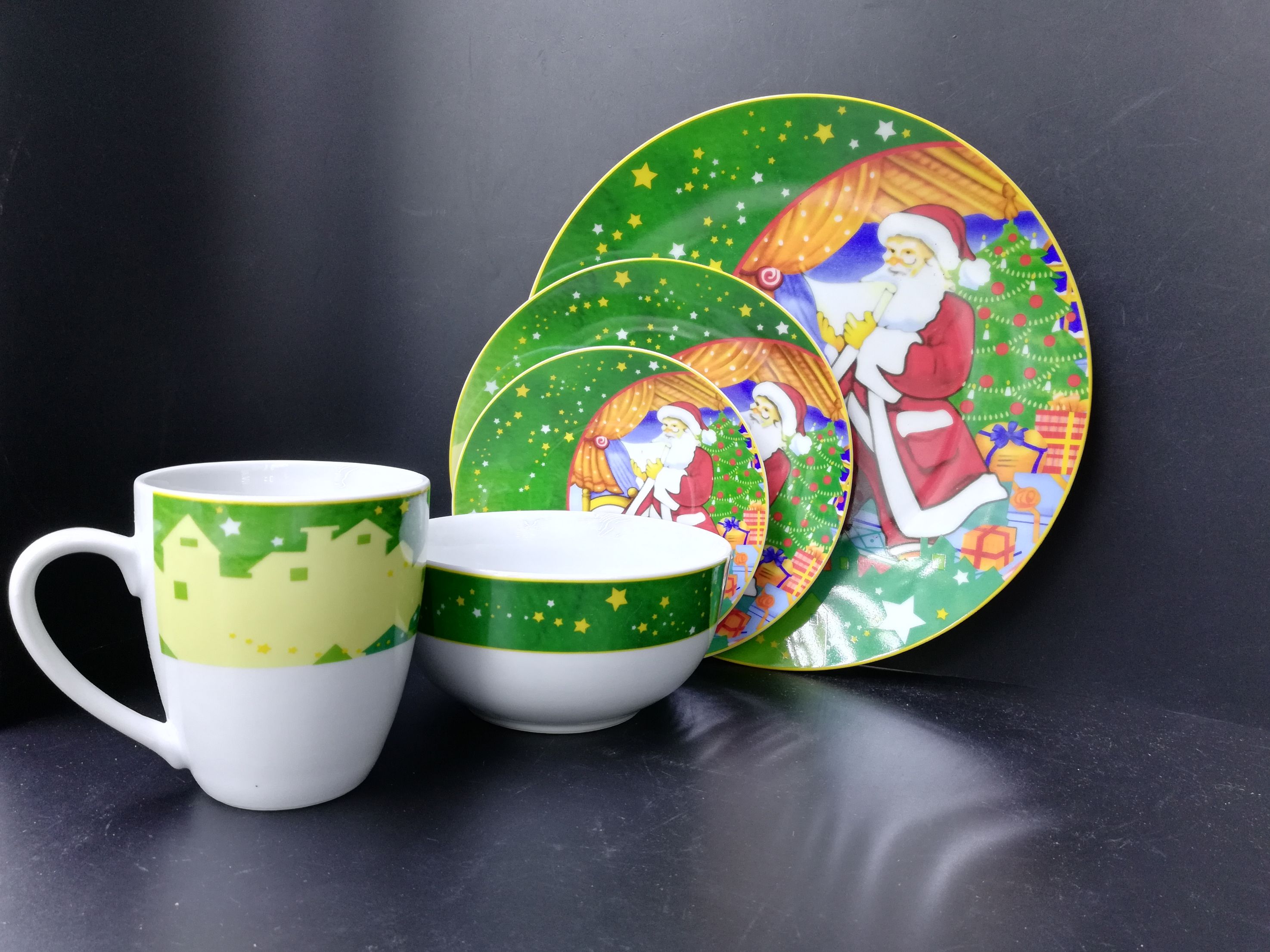 20-Head Ceramic Tableware Set Christmas Tableware Set